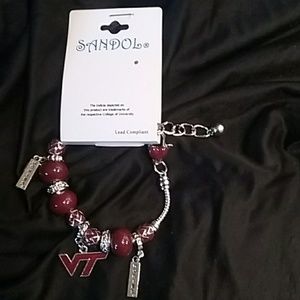 VT beaded charm bracelet NEW
